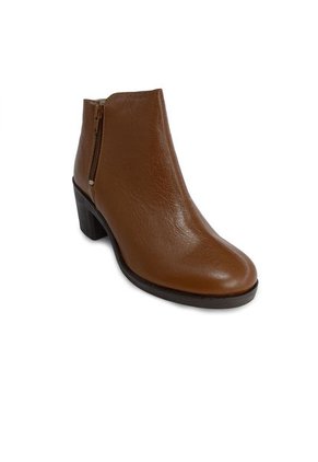 Botin Tacon Mussi Tondela Color Miel Para Mujer