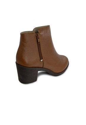 Botin Tacon Mussi Tondela Color Miel Para Mujer