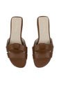Sandalia Plana Mussi Glasgow Color Miel Para Mujer de Mussi