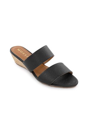 Sandalia Tacon Corrido De Cuero Bruselas