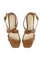 Sandalia Tacon Corrido De Cuero Nicola de Mussi