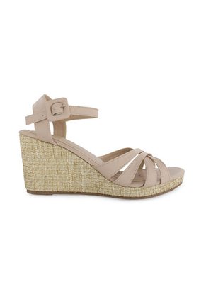 Sandalia Plataforma Mussi Mistica Color Nude Para Mujer