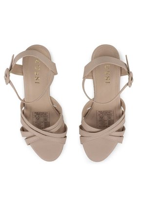 Sandalia Plataforma Mussi Mistica Color Nude Para Mujer