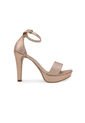Sandalia Tacon Plataforma Mussi Aniba Color Cobre Para Mujer de Mussi