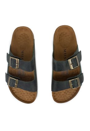 Sandalia Plana Mussi Lennox Color Verde Para Hombre