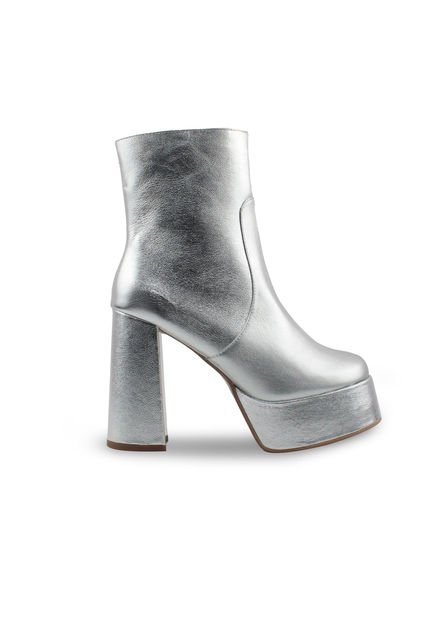Botin Plataforma De Cuero Arcene