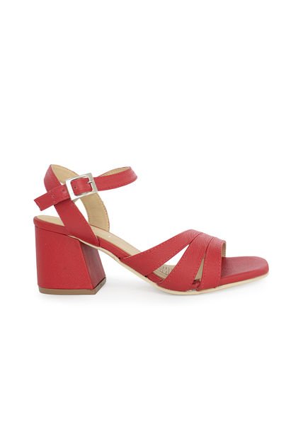 Sandalia Tacon Mussi Zora Color Rojo Para Mujer