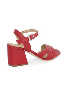 Sandalia Tacon Mussi Zora Color Rojo Para Mujer