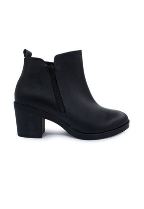 Botin Tacon Mussi Chalis Color Negro Para Mujer