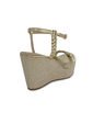 Sandalia Plataforma Mussi Marena Color Oro Para Mujer de Mussi