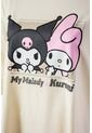 Camiseta De My Melody & Kuromi Relax Fit Para Mujer XS de My Melody & Kuromi