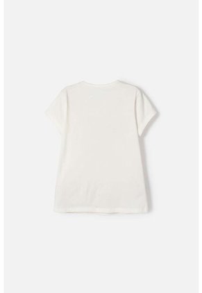 Camiseta My Melody Manga Corta Marfil Para Niña 12