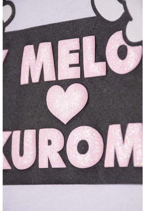 Pijama De My Melody & Kuromi Gris Y Blanca De Pantalón Largo Para Niña 10