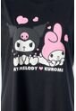 Pijama De My Melody & Kuromi Negra Tipo Batola Para Mujer XS de My Melody & Kuromi