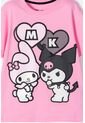Conjunto De My Melody & Kuromi Rosado Y Negro De Pantalón Largo Para Niña 10 de My Melody & Kuromi