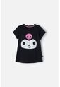 Camiseta De Kuromi Negra Manga Corta Para Niña 10 de My Melody & Kuromi