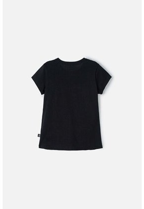 Camiseta De Kuromi Negra Manga Corta Para Niña 10