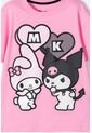 Conjunto De My Melody & Kuromi Rosado Y Negro De Pantalón Largo Para Niña 6 de My Melody & Kuromi