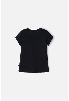 Camiseta De Kuromi Negra Manga Corta Para Niña 14