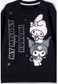 Buzo De My Melody & Kuromi Negro De Diseño Cerrado Para Niña 12 de My Melody & Kuromi