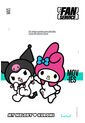 Pijama De My Melody & Kuromi Negra Tipo Batola Para Mujer S de My Melody & Kuromi