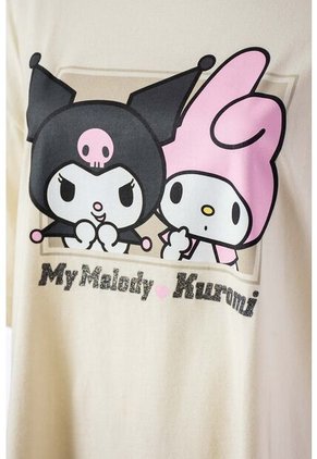 Camiseta De My Melody & Kuromi Relax Fit Para Mujer S