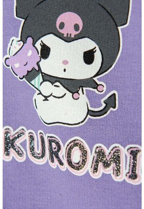 Buzo De Kuromi Lila Con Capucha Para Niña 12