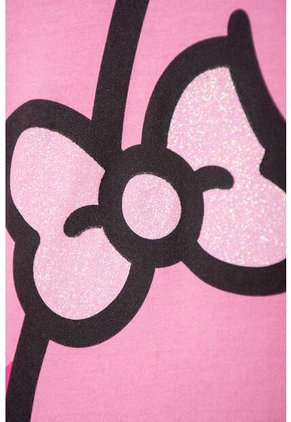 Camiseta De My Melody & Kuromi Rosada Con Estampado En Frente Para Niña 6