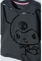 Camiseta De My Melody & Kuromi Gris Manga Corta Para Niña 8 de My Melody & Kuromi
