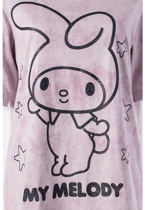 Camiseta De My Melody & Kuromi Regular Fit Para Mujer S