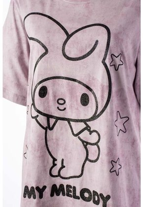 Camiseta De My Melody & Kuromi Regular Fit Para Mujer L