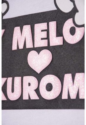 Pijama De My Melody & Kuromi Gris Y Blanca De Pantalón Largo Para Niña 10