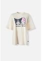 Camiseta De My Melody & Kuromi Relax Fit Para Mujer L de My Melody & Kuromi