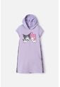 Vestido De My Melody & Kuromi Lila Con Estampado En Frente Para Niña 8 de My Melody & Kuromi