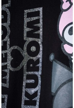 Buzo De My Melody & Kuromi Negro De Diseño Cerrado Para Niña 10