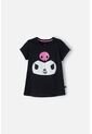 Camiseta De Kuromi Negra Manga Corta Para Niña 14 de My Melody & Kuromi