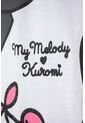Camiseta De My Melody & Kuromi Blanca Estampada En Frente Para Niña 10 de My Melody & Kuromi