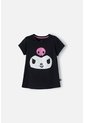 Camiseta De Kuromi Negra Manga Corta Para Niña 12 de My Melody & Kuromi