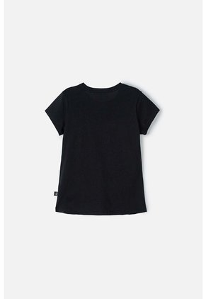 Camiseta De Kuromi Negra Manga Corta Para Niña 12