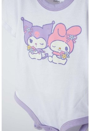 Body De My Melody & Kuromi Blanco Con Broches En Entrepierna Para Bebé Niña 12-18