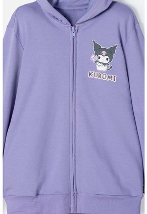 Buzo De Kuromi Lila Con Capucha Para Niña 6