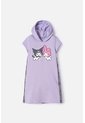 Vestido De My Melody & Kuromi Lila Con Estampado En Frente Para Niña 8 de My Melody & Kuromi