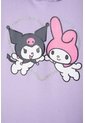 Vestido De My Melody & Kuromi Lila Con Estampado En Frente Para Niña 8 de My Melody & Kuromi