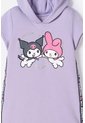Vestido De My Melody & Kuromi Lila Con Estampado En Frente Para Niña 8 de My Melody & Kuromi