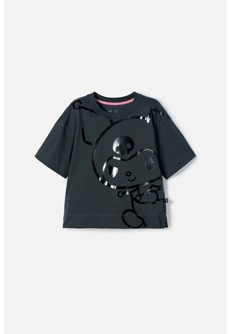 Camiseta De My Melody & Kuromi Gris Manga Corta Para Niña 6 My Melody & Kuromi