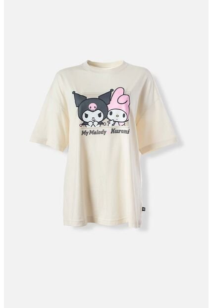 Camiseta De My Melody & Kuromi Relax Fit Para Mujer XS