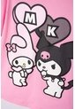 Conjunto De My Melody & Kuromi Rosado Y Negro De Pantalón Largo Para Niña 12 de My Melody & Kuromi