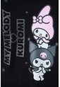 Buzo De My Melody & Kuromi Negro De Diseño Cerrado Para Niña 10 de My Melody & Kuromi
