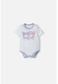 Body De My Melody & Kuromi Blanco Con Broches En Entrepierna Para Bebé Niña 3-6 de My Melody & Kuromi