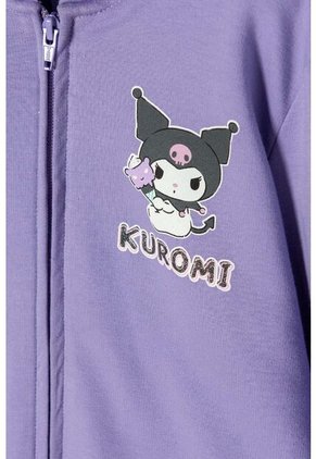 Buzo De Kuromi Lila Con Capucha Para Niña 10